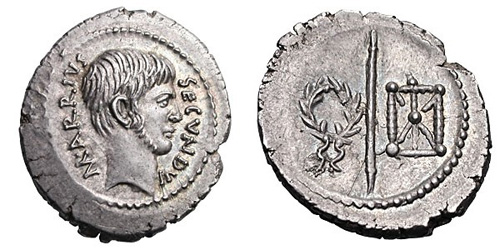 arria roman coin denarius